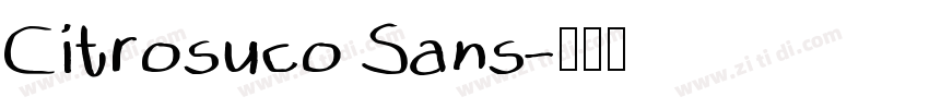 Citrosuco Sans字体转换